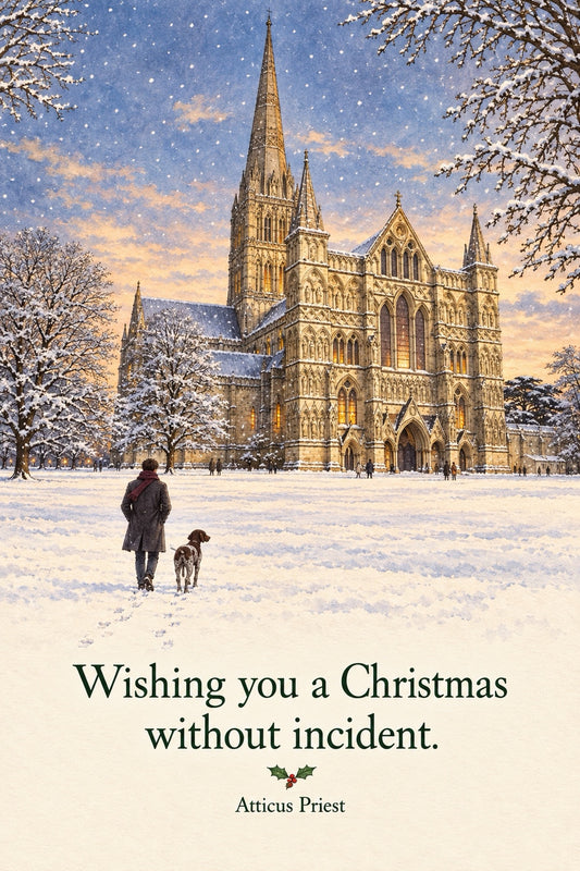 Atticus Priest Christmas Card - Without Incident