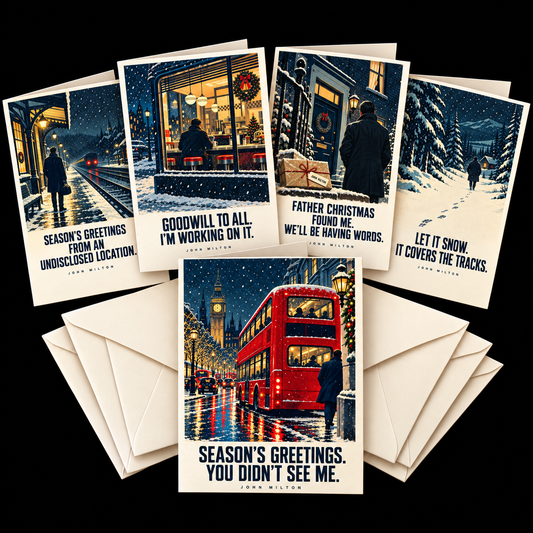 John Milton Christmas Cards - The Full Set
