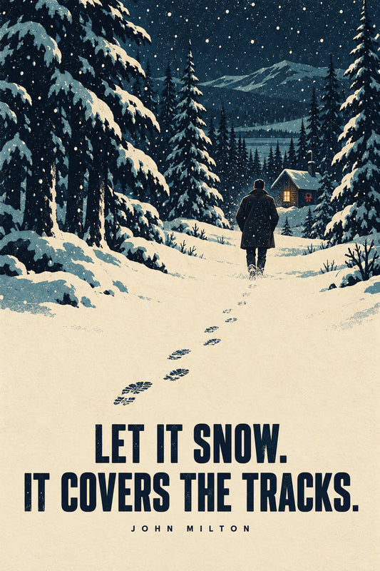 John Milton Christmas Card - Let It Snow